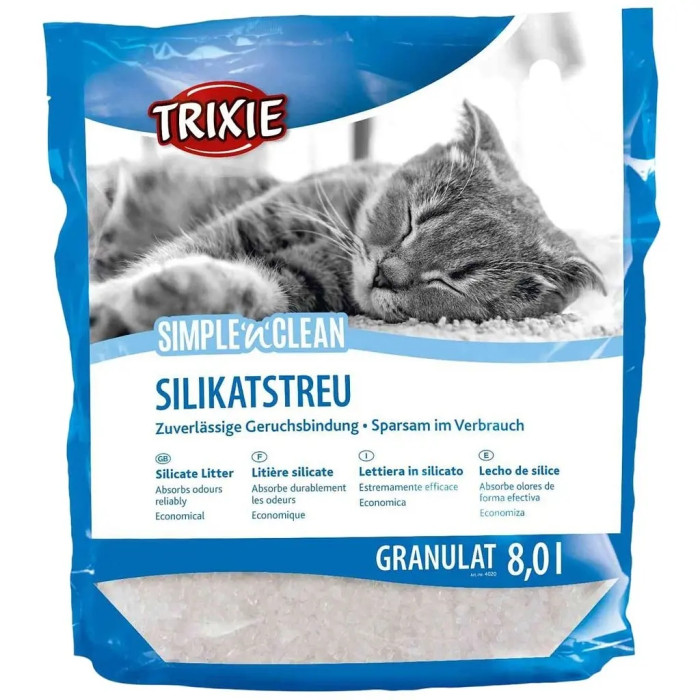 Гигиенический силикагелевый наполнитель Trixie Simple n Clean, 8л